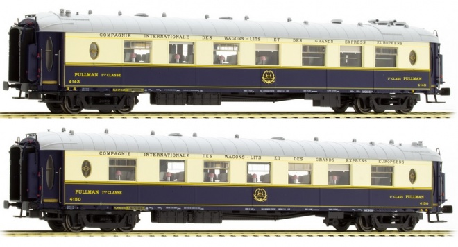 Set of 2 Pullman cars type WP of CIWL - Cote d'Azur<br /><a href='images/pictures/LS_Models/lsm49170.jpg' target='_blank'>Full size image</a>